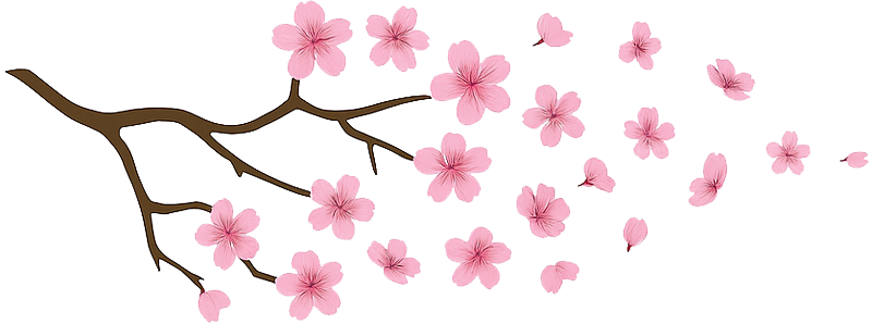 汽车贴纸粉色樱花 - TenStickers