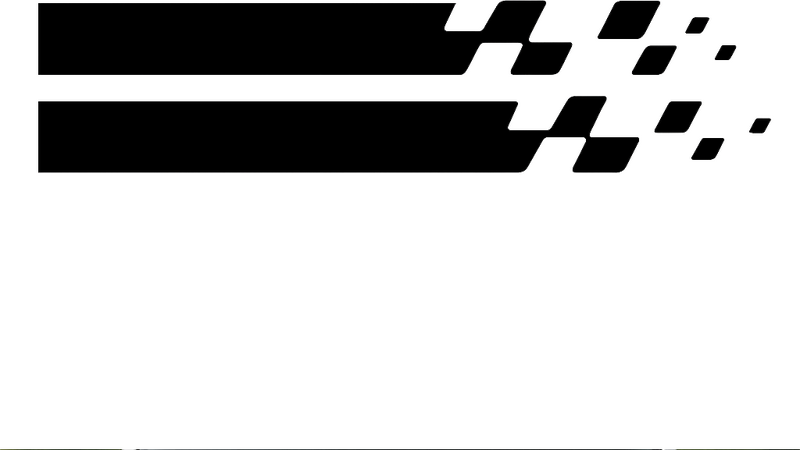 汽车贴纸，抽象条纹引擎盖装饰 - TenStickers