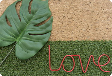 Vinilo para ordenador corcho y césped - TenVinilo