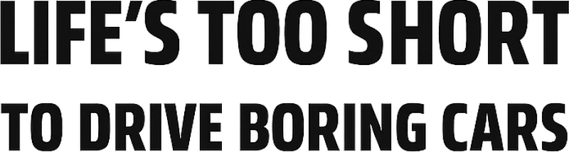 Pegatina coche calcomanía "la vida es muy corta" - TenVinilo