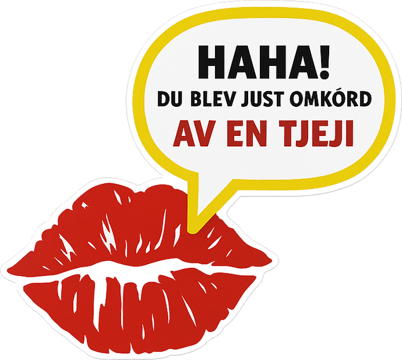 Klistermærke til bil overhalet af en pige - TenStickers