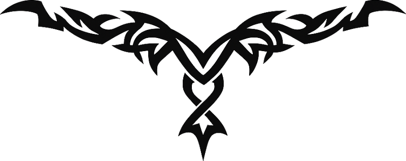 Klistermærke til bil monokrom tribal hætte - TenStickers