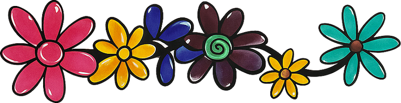 Klistermærke til bil med blomsterdesign - TenStickers