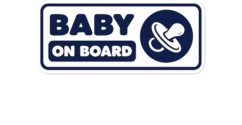 Klistermærke til bil baby om bord - TenStickers