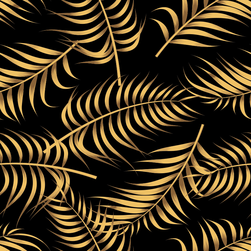 가구 스티커 블랙과 골드 장식 - TenStickers