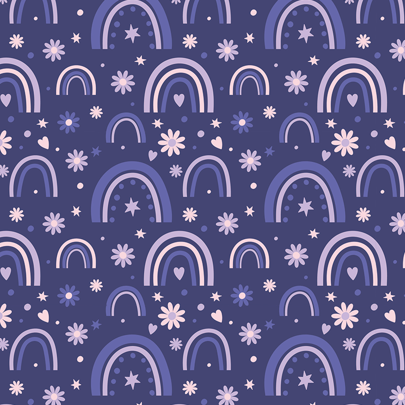 Vinilo para mueble arcoíris morado - TenVinilo