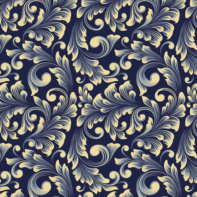 Furniture sticker gilded botanical design - TenStickers