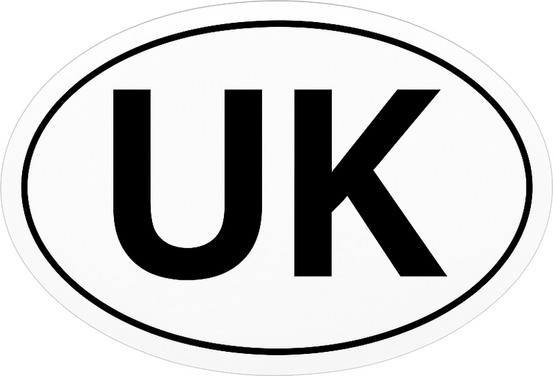 Car sticker uk europe travel - TenStickers