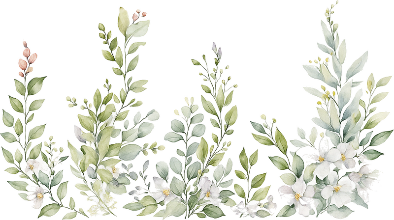 Childrens' wall stickers green vine leaves - TenStickers