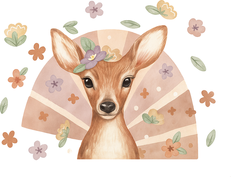 Adesivo murale bambini spirito di cervo - TenStickers