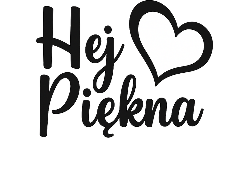 Naklejka na lustro hej piękna! - TenStickers