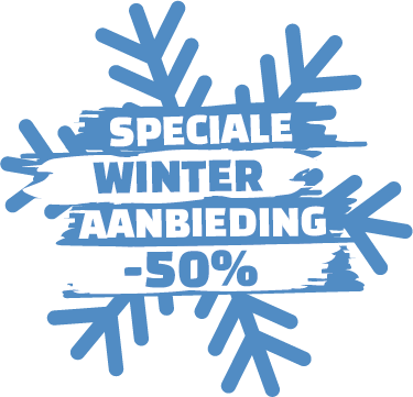 Reclame sticker speciale winter aanbieding - TenStickers