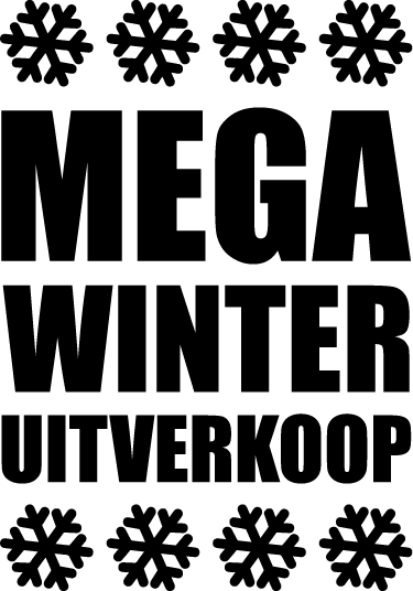 Slijm Bij naam interview Sticker mega winter uitverkoop - TenStickers