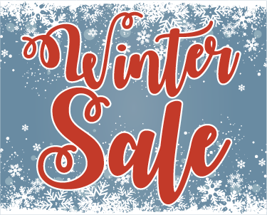 Winkel sticker winter sale sneewvlokjes - TenStickers