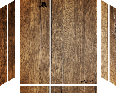 Autocollant peau ps4 texture bois - TenStickers