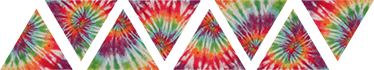 Wandfolie Bunte Dreieck Ornament Wandbordüre - TenStickers