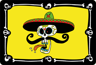 Vinil calavera mariachi - TenVinilo