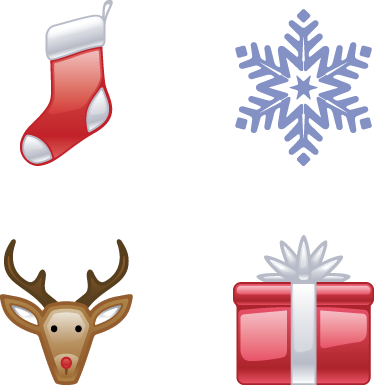 Vinilo símbolos festivos de vacaciones - TenVinilo