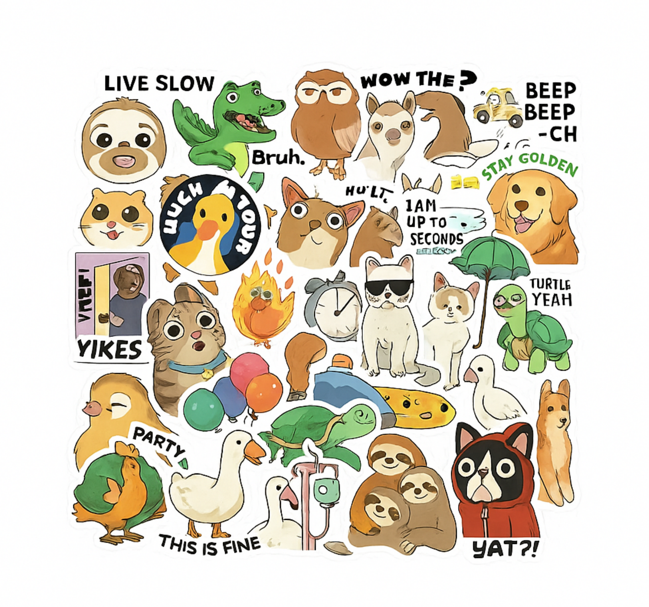 Laptop sticker grappig - TenStickers