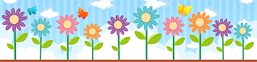 Tenstickers Stickerrand Lente Bloemen In Alle Kleuren tenstickers kopen in de aanbieding