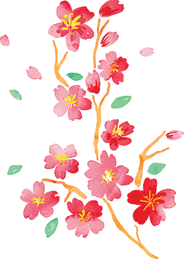 Sticker Fleur Printemps japonais - TenStickers