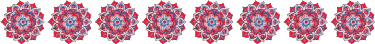 Lotus flower mandalas wall border sticker - TenStickers
