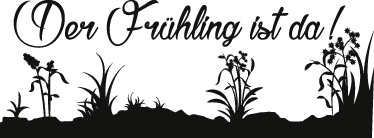 Schaufensteraufkleber Der Frühling ist da - TenStickers