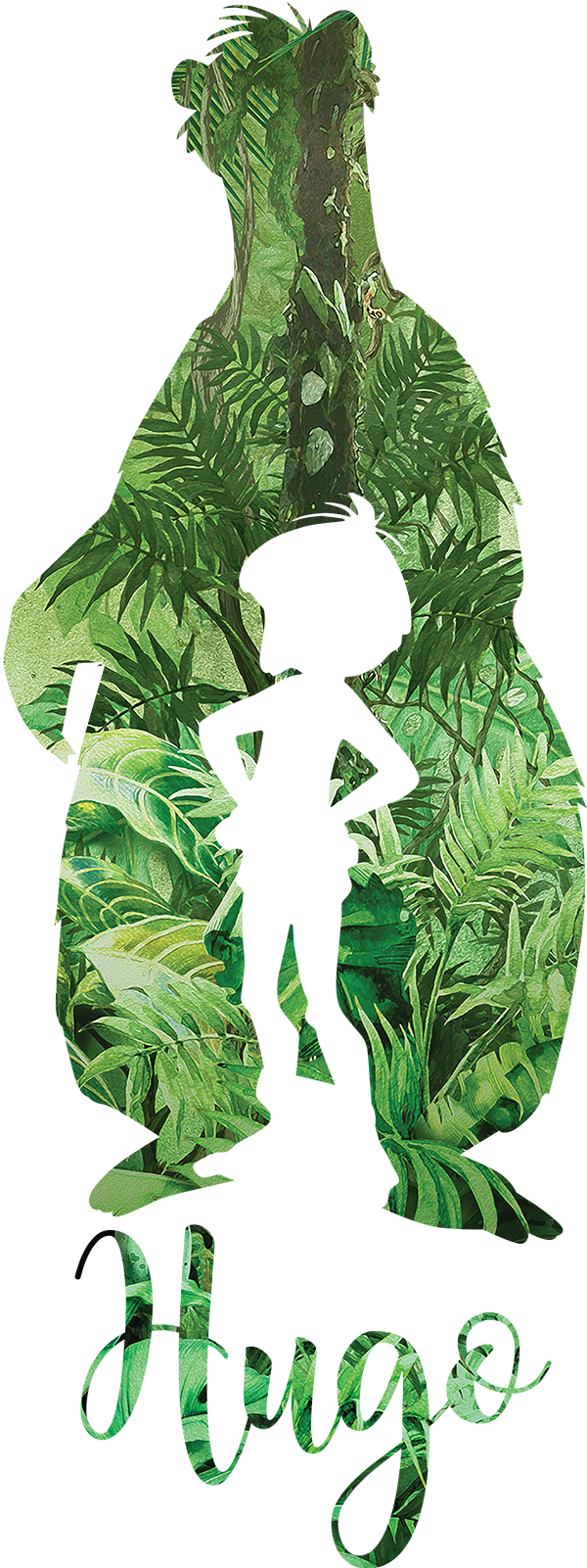 Jungle Boy and Bear Fairy Tale Sticker - TenStickers