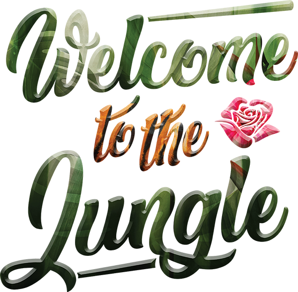 Welcome To The Jungle Song Lyric Wall Sticker Tenstickers