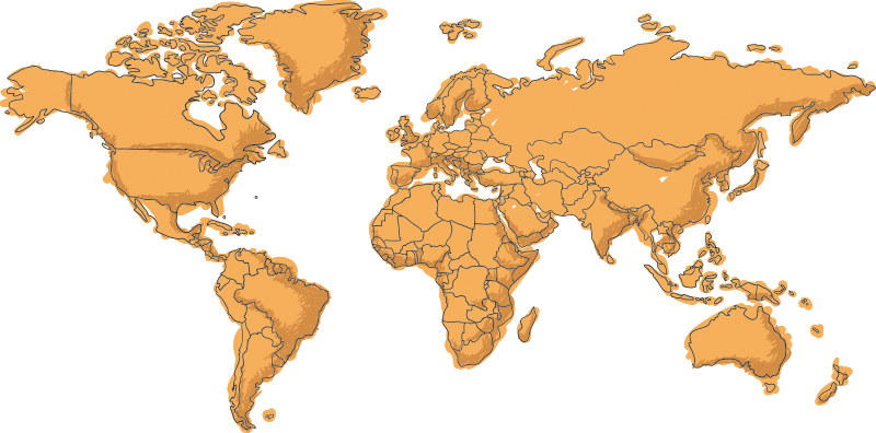 十代の世界地図壁のステッカー Tenstickers