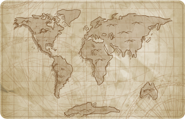 Tapis de souris Carte du monde style ancien - TenStickers