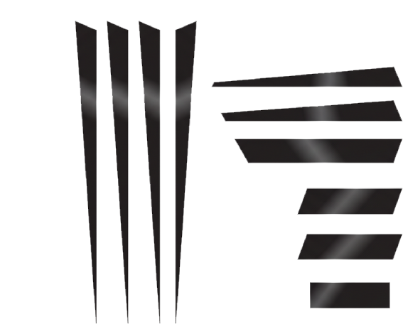 Bike sticker racing stripes set - TenStickers