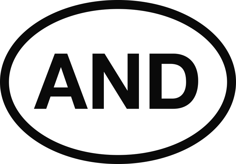 Pegatina coche Andorra - TenVinilo