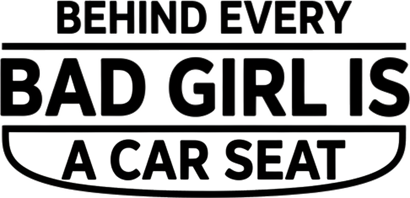 Car sticker behind every bad girl is a story - TenStickers