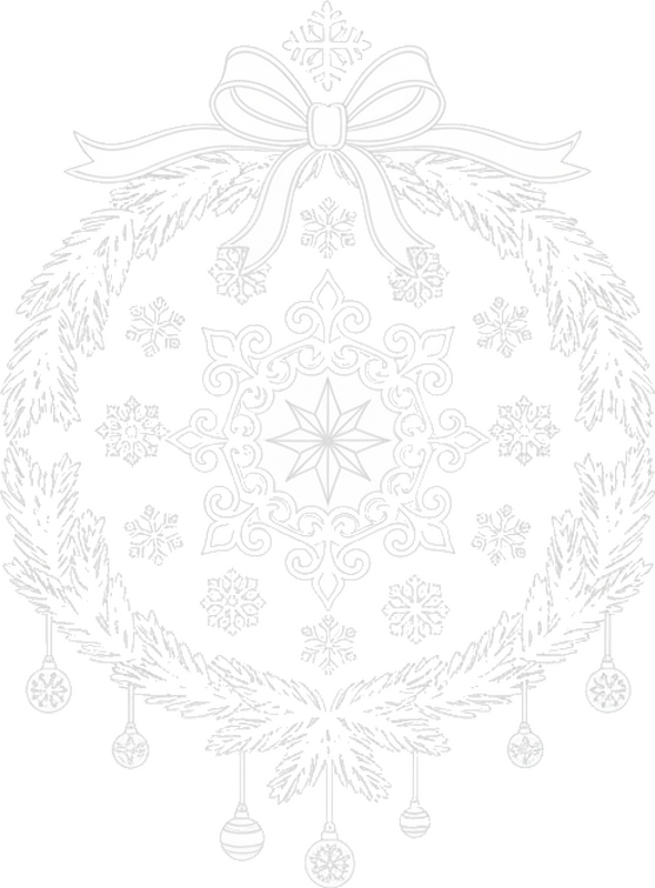 贴纸圣诞白色窗户贴纸 - TenStickers