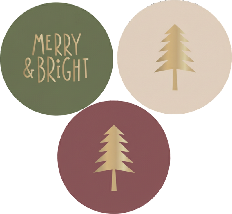 Christmas sticker classic holiday design - TenStickers