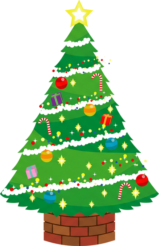 Christmas sticker christmas tree decoration - TenStickers