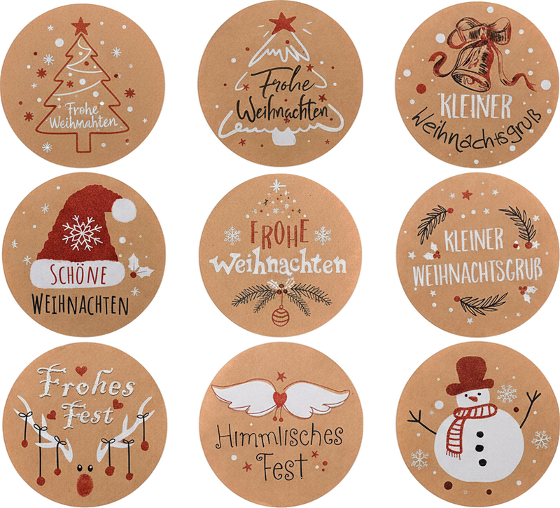 Weihnachtsaufkleber für geschenke und dekoration - TenStickers