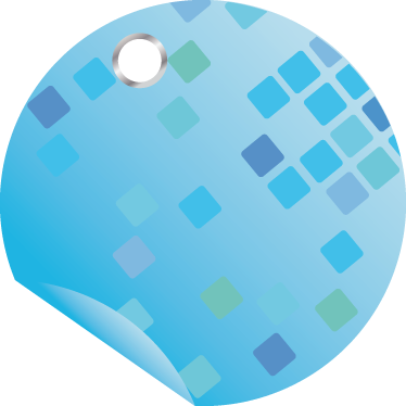 Blauer Kreis Angebot Aufkleber - TenStickers