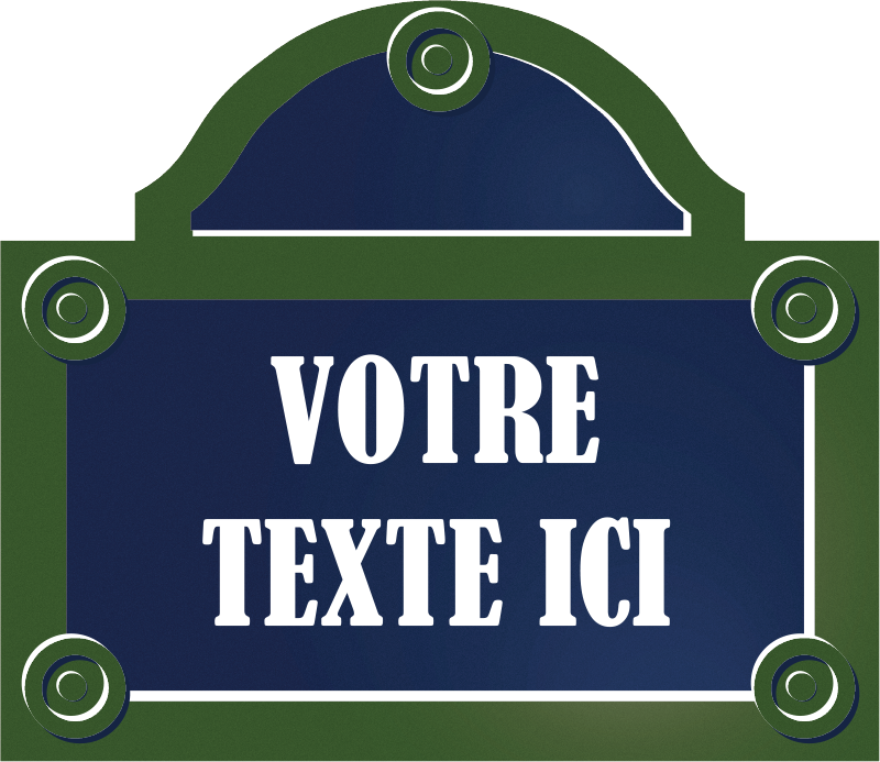 Sticker Plaque de Rue - TenStickers