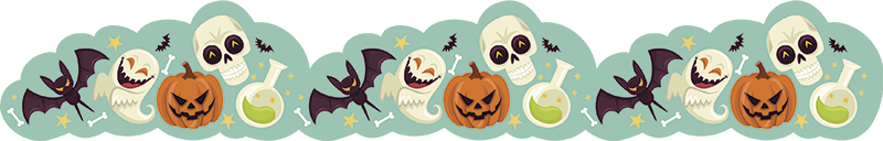 Pegatina Halloween adornos Halloween - TenVinilo