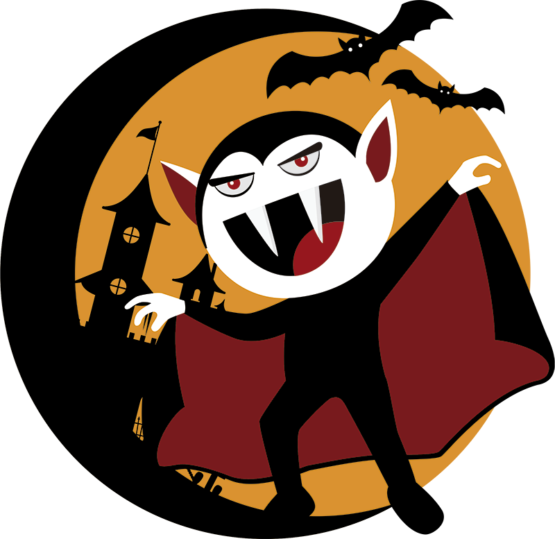 Design PNG E SVG De Desenho De Monstro De Vampiro Fofo Para Camisetas