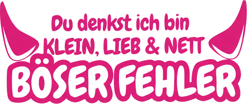 Car sticker bad mistake pink devil - TenStickers