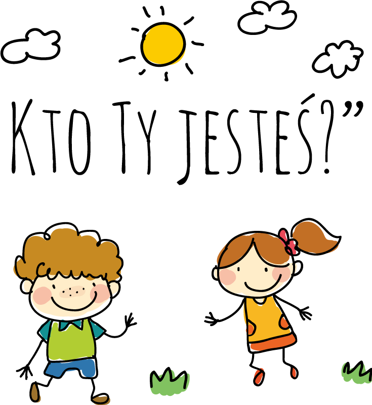 Who are you PL illustration decal - TenStickers