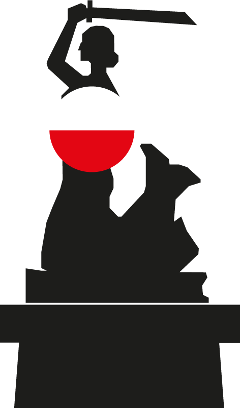 인어 바르샤바 스카이 라인 실루엣 스티커 - TenStickers