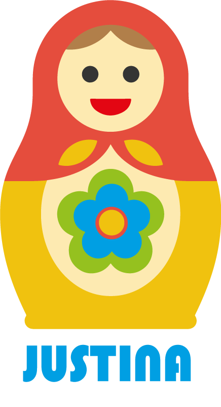 Matryoshka with name toy sticker - TenStickers