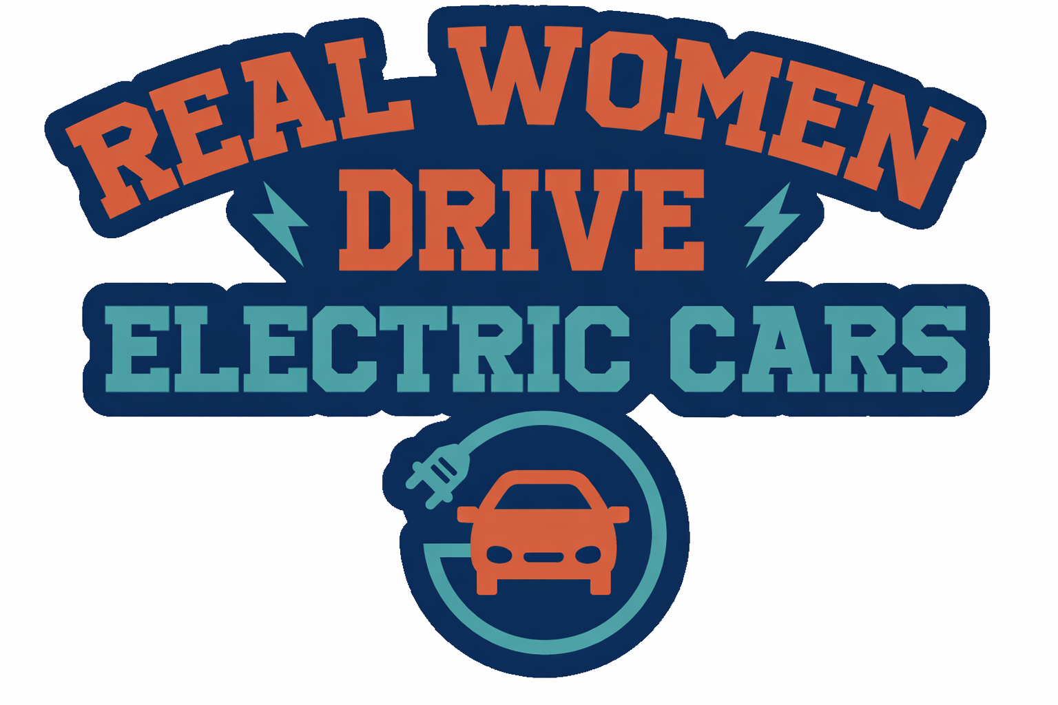 Car sticker real women drive - TenStickers