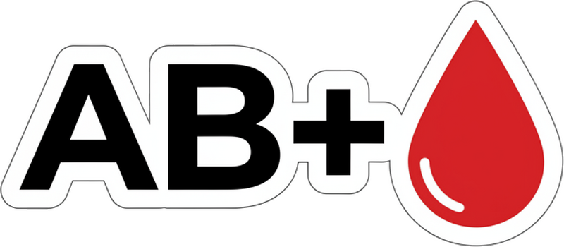 Adesivo per bici gruppo sanguigno - TenStickers