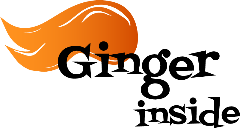 Ginger Inside Car Text Sticker - TenStickers