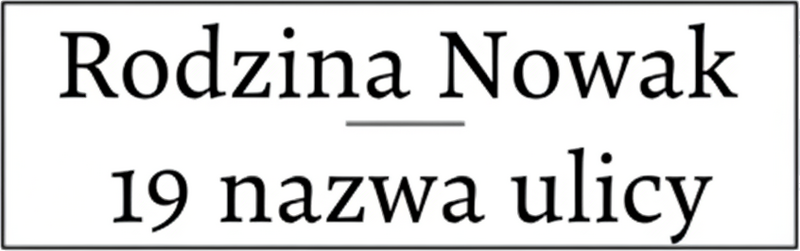 Naklejka na skrzynkę pocztową z imieniem rodziny - TenStickers